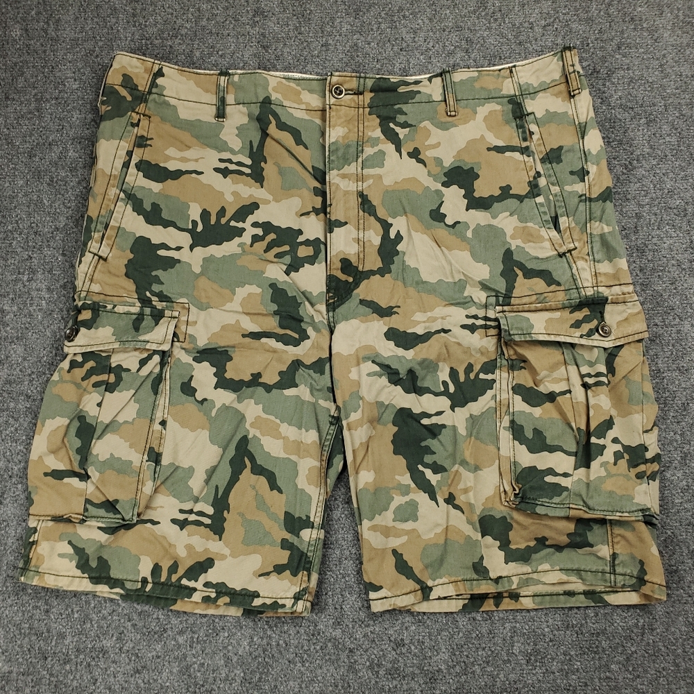 Levis Camo Cargo Shorts Mens 42 Loose Fit Baggy Y2K Military Utility Camouflage - Picture 12 of 12